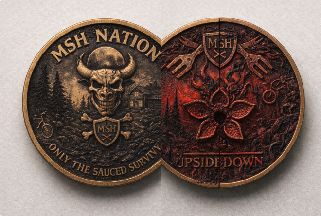 CHALLENGE COIN #5 - Stranger Things... The Upside Down