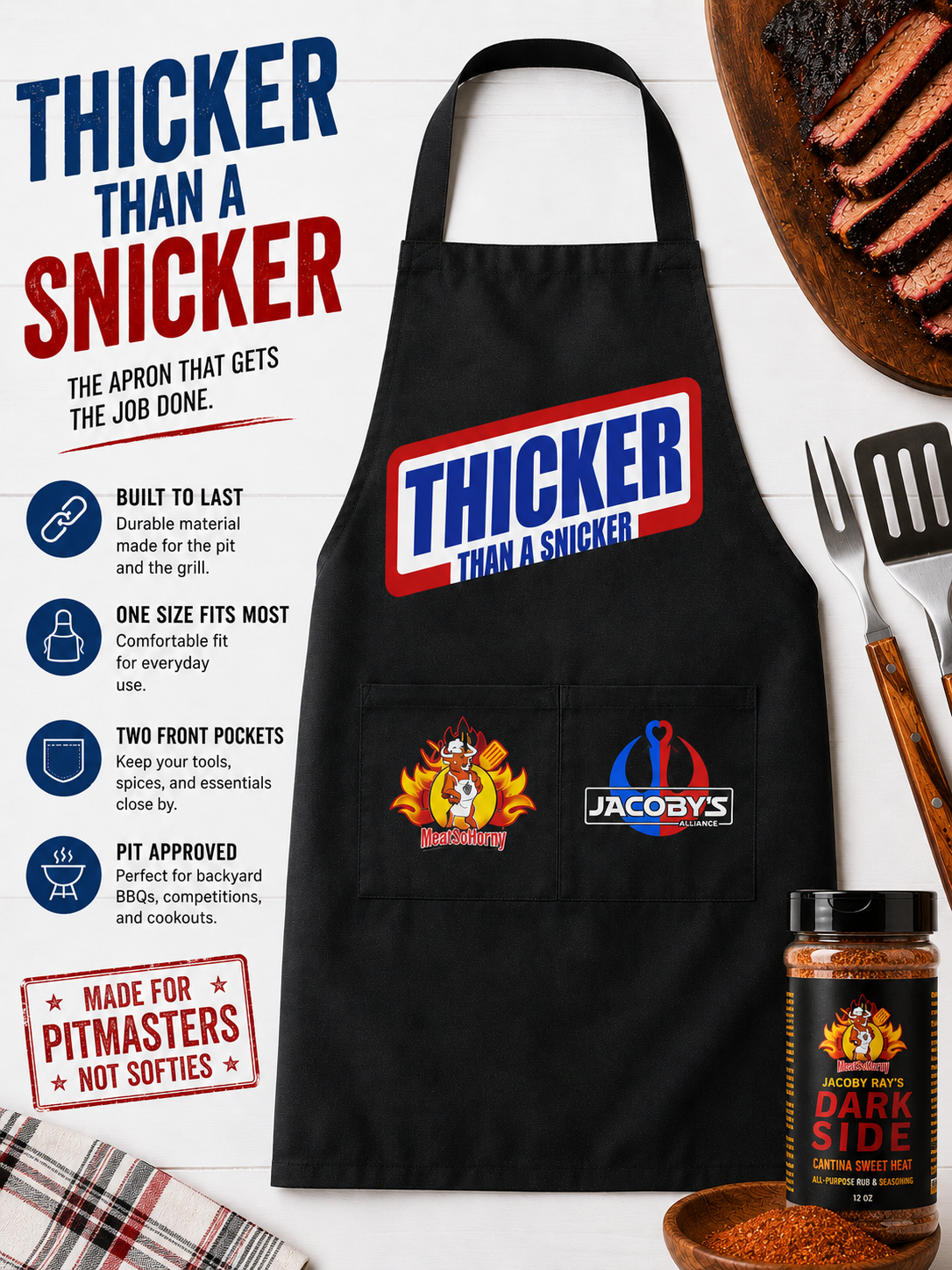 Thicker than a snicker APRON.
